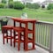 Highwood Usa Lehigh 3pc Bar Height Outdoor Patio Furniture Balcony Set AD-KITBALC2-RED - alternate 2